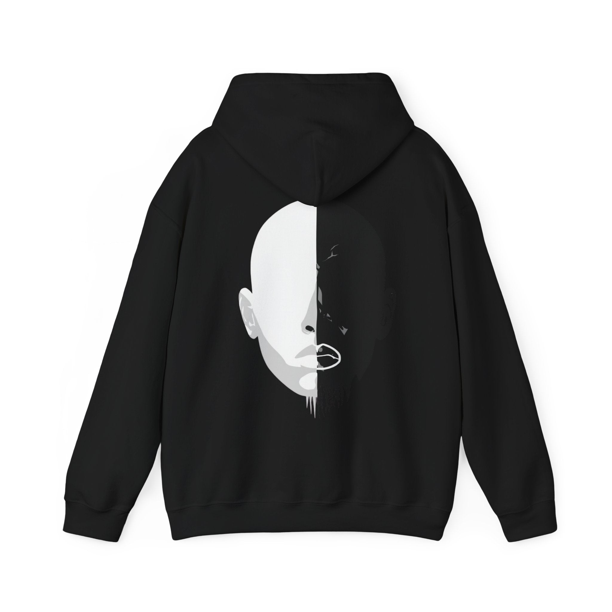 DIVIDED SELF Hoodie black unisex graphic streetwear hoodie Rebuild Era