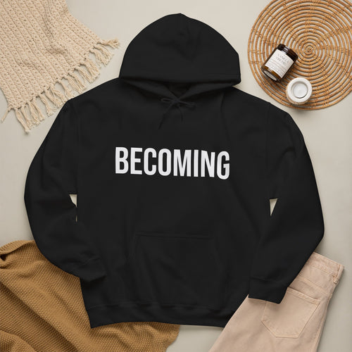 BECOMING //HOODIE
BECOMING Hoodie black unisex graphic streetwear hoodie Rebuild Era
