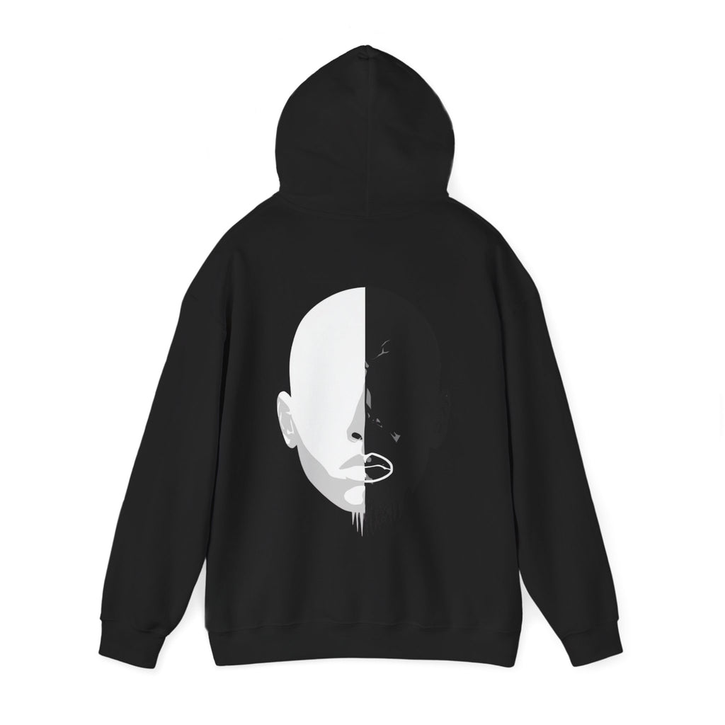 DIVIDED SELF Hoodie black unisex graphic streetwear hoodie Rebuild Era
