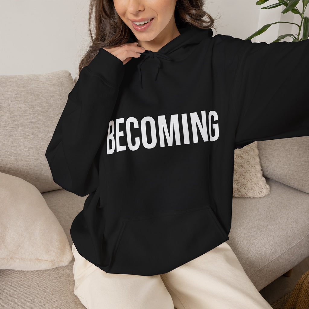 BECOMING //HOODIE
BECOMING Hoodie black unisex graphic streetwear hoodie Rebuild Era