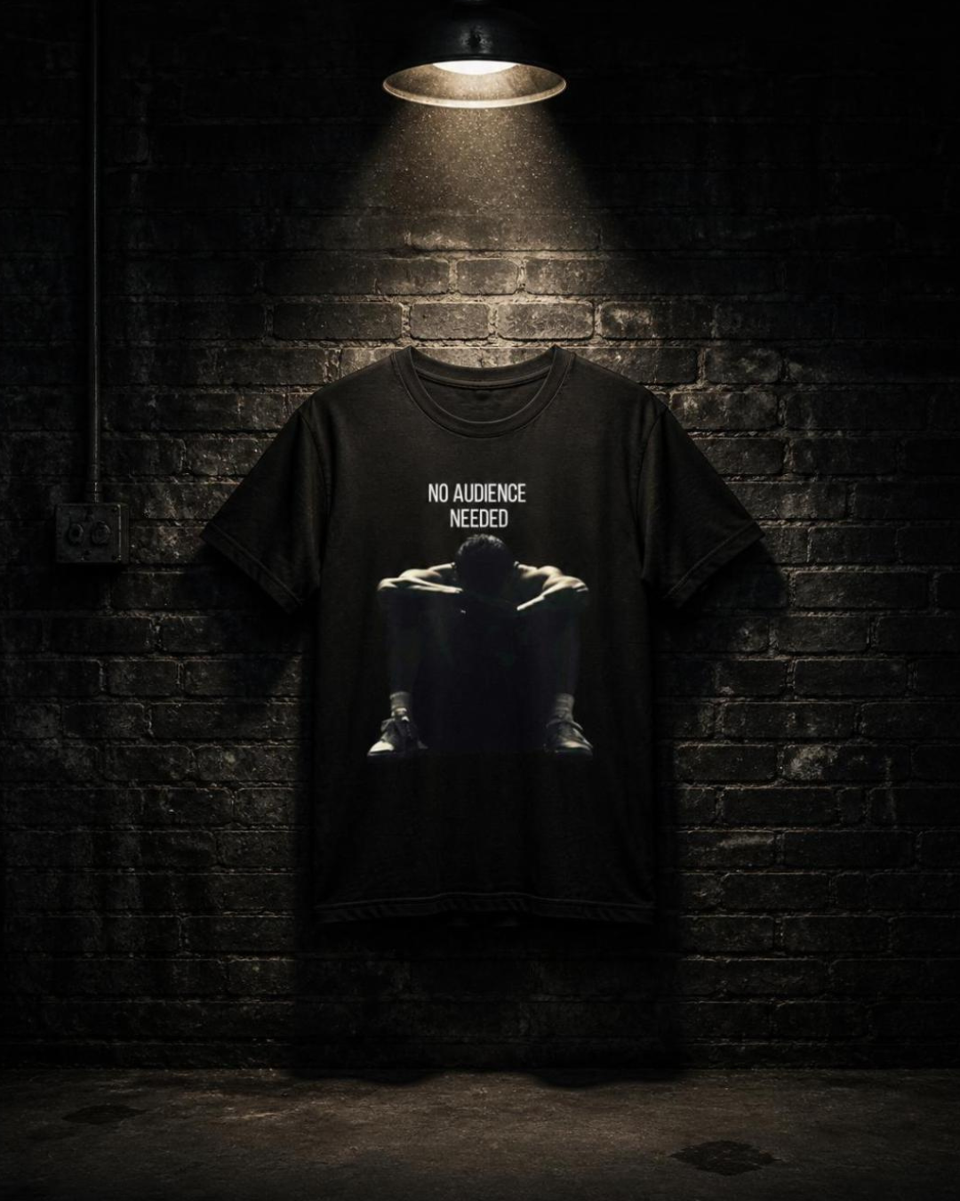 NO AUDIENCE //TEE
NO AUDIENCE Tee black unisex graphic streetwear t-shirt Rebuild Era
