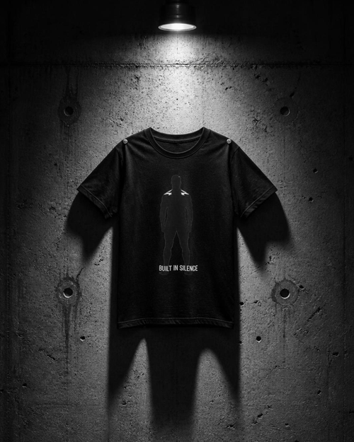 BUILT IN SILENCE //TEE
BUILT IN SILENCE Tee black unisex graphic streetwear t-shirt Rebuild Era