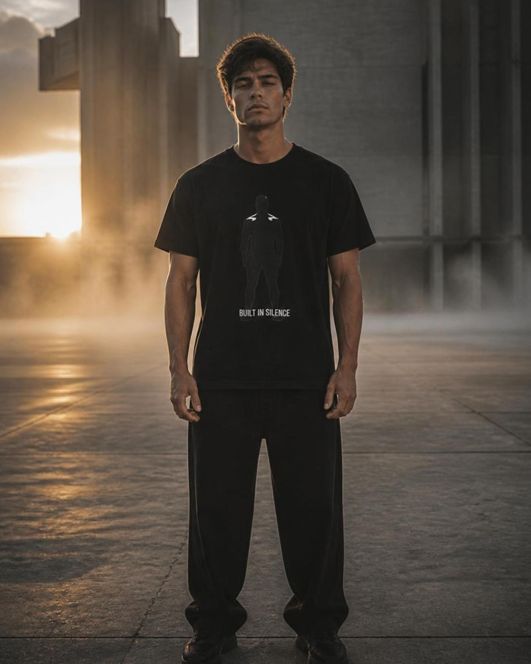 BUILT IN SILENCE //TEE
BUILT IN SILENCE Tee black unisex graphic streetwear t-shirt Rebuild Era