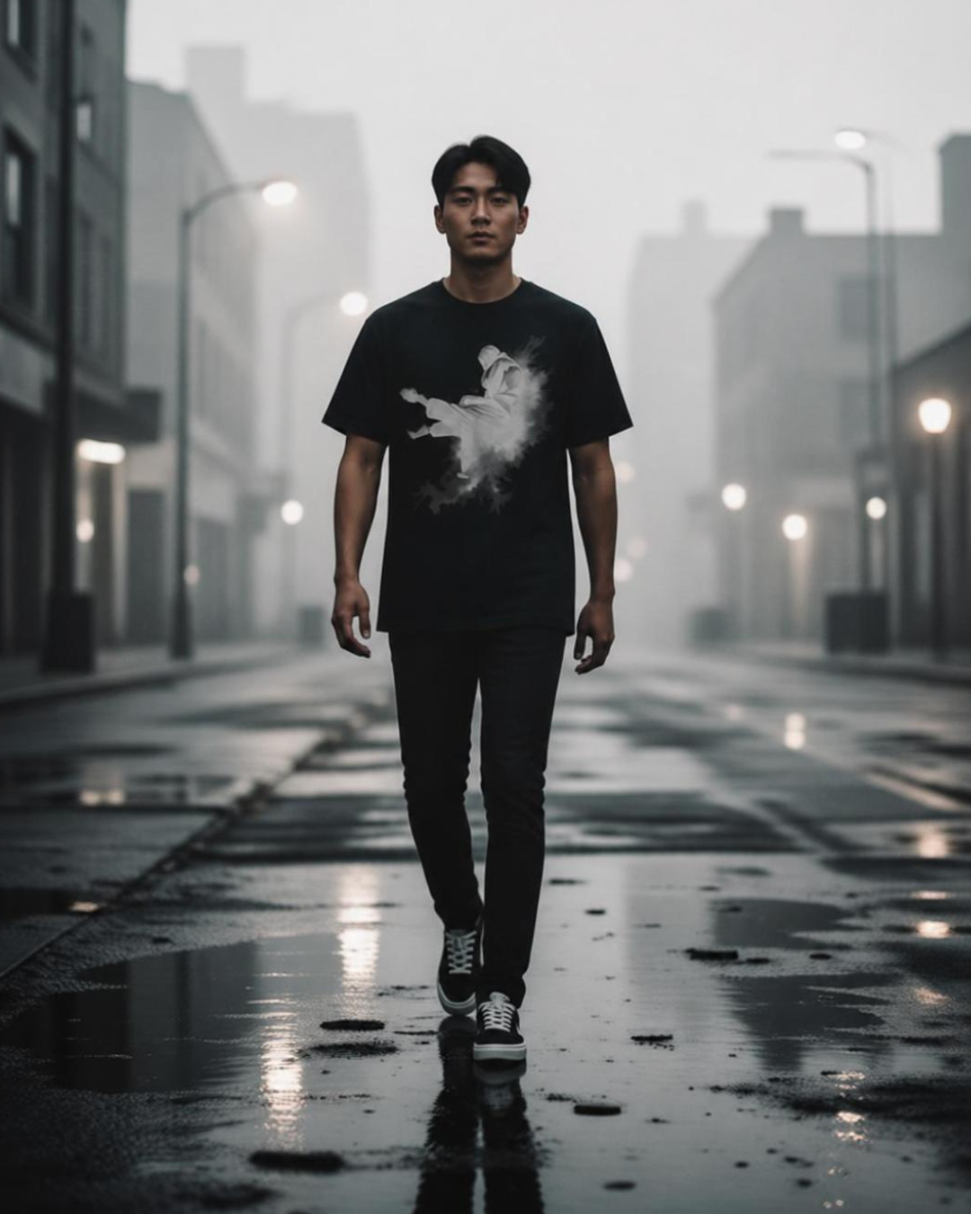 FALL IN SILENCE //TEE
FALL IN SILENCE Tee black unisex graphic streetwear t-shirt Rebuild Era