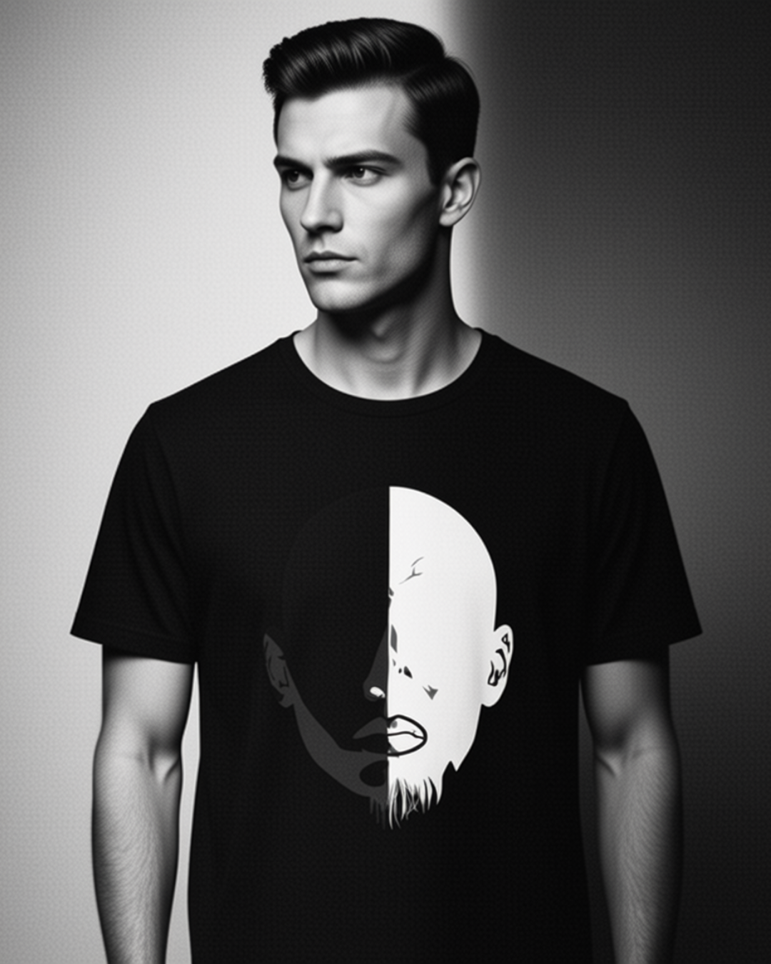 DIVIDED SELF //TEE
DIVIDED SELF Tee black unisex graphic streetwear t-shirt Rebuild Era