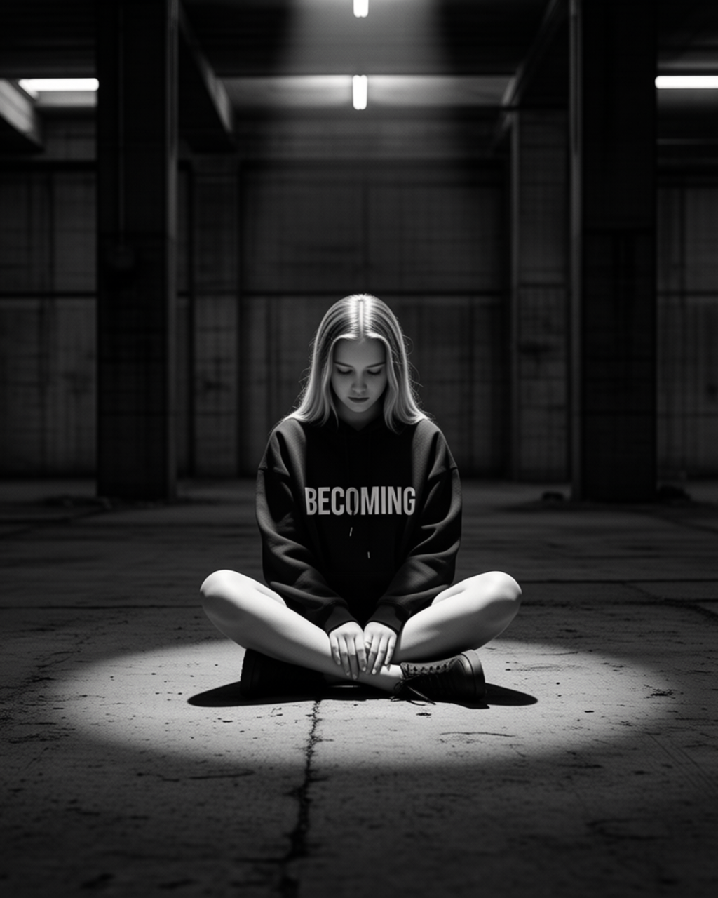 BECOMING //HOODIE
BECOMING Hoodie black unisex graphic streetwear hoodie Rebuild Era