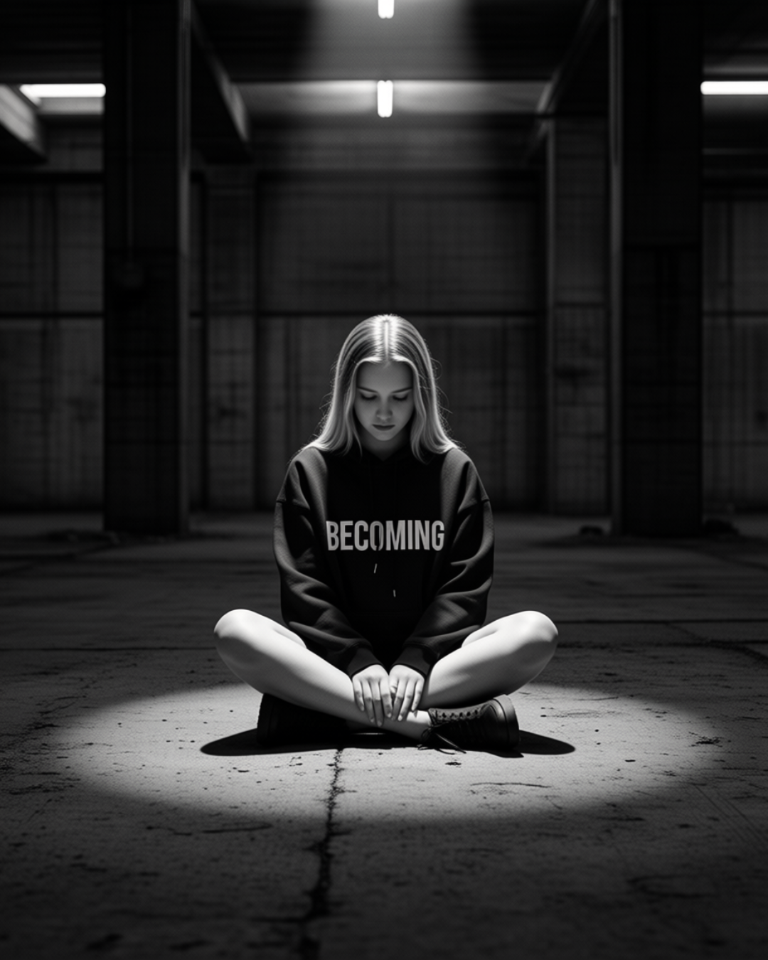 BECOMING //HOODIE
BECOMING Hoodie black unisex graphic streetwear hoodie Rebuild Era