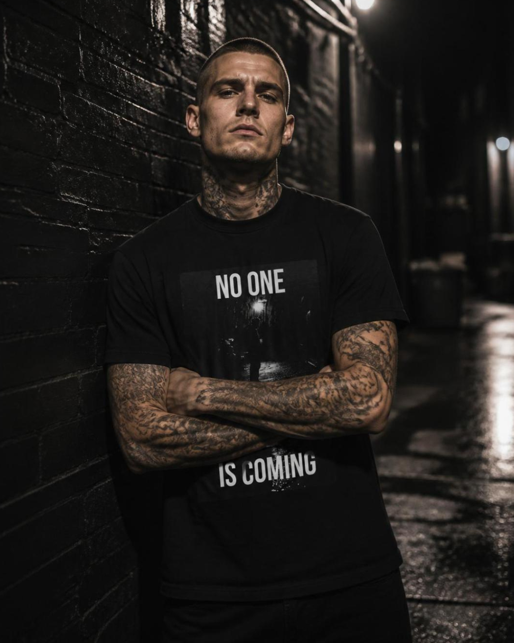 NO ONE //TEE
NO ONE Tee black unisex graphic streetwear t-shirt Rebuild Era