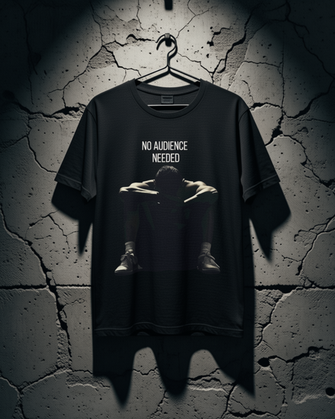 NO AUDIENCE //TEE
NO AUDIENCE Tee black unisex graphic streetwear t-shirt Rebuild Era