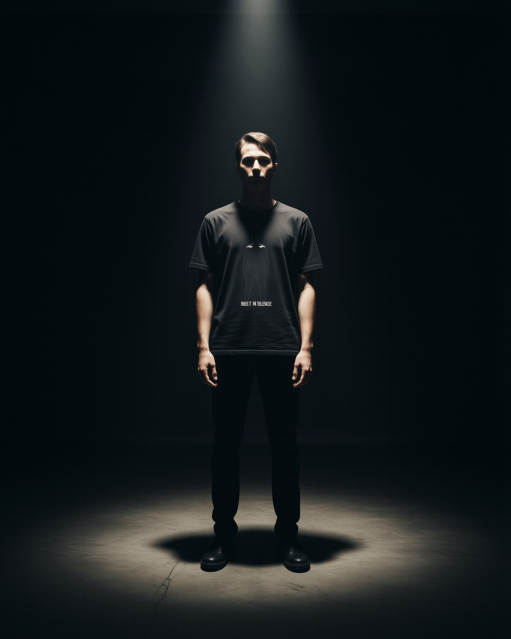 BUILT IN SILENCE //TEE
BUILT IN SILENCE Tee black unisex graphic streetwear t-shirt Rebuild Era