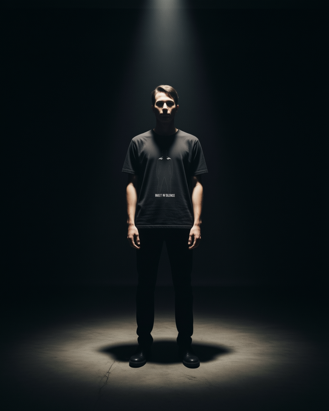 BUILT IN SILENCE //TEE
BUILT IN SILENCE Tee black unisex graphic streetwear t-shirt Rebuild Era