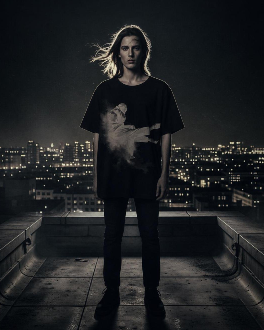 FALL IN SILENCE //TEE
FALL IN SILENCE Tee black unisex graphic streetwear t-shirt Rebuild Era
