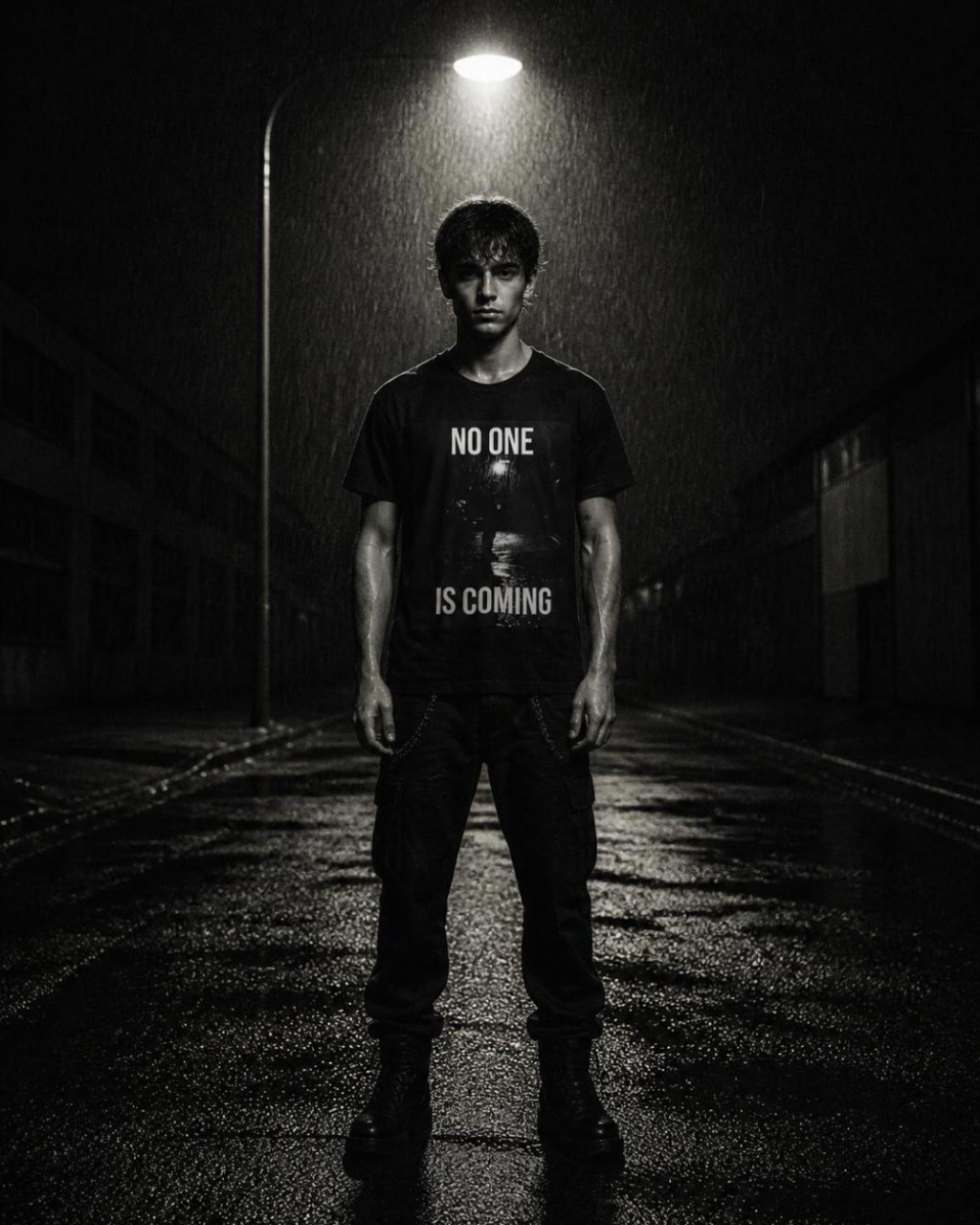 NO ONE //TEE
NO ONE Tee black unisex graphic streetwear t-shirt Rebuild Era