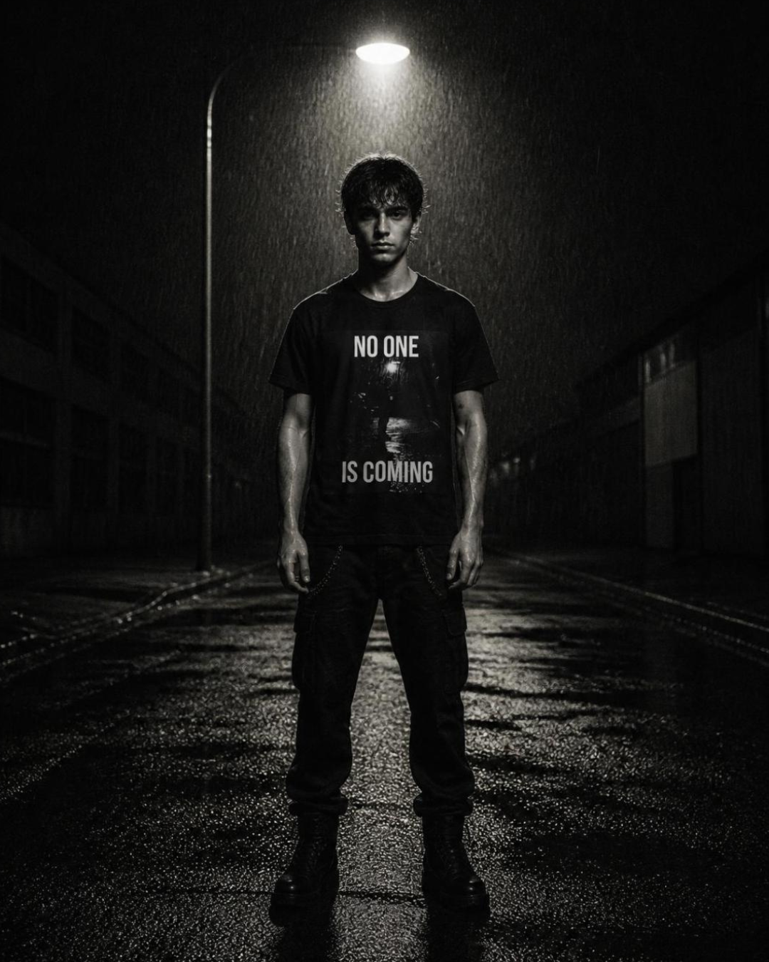 NO ONE //TEE
NO ONE Tee black unisex graphic streetwear t-shirt Rebuild Era