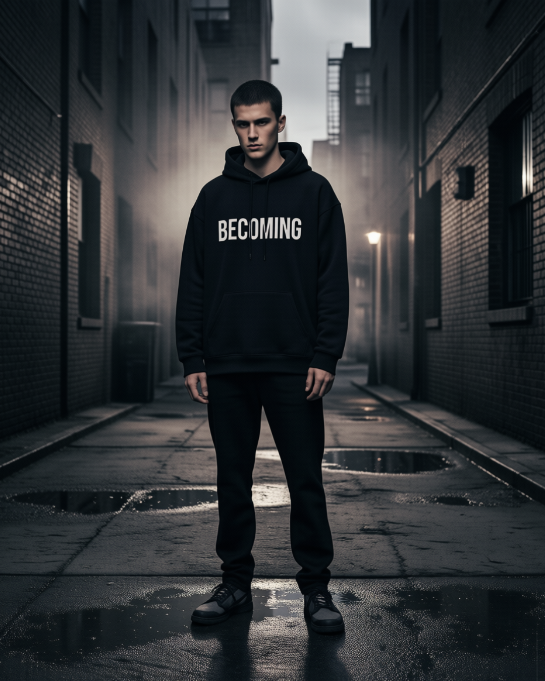 BECOMING //HOODIE
BECOMING Hoodie black unisex graphic streetwear hoodie Rebuild Era
